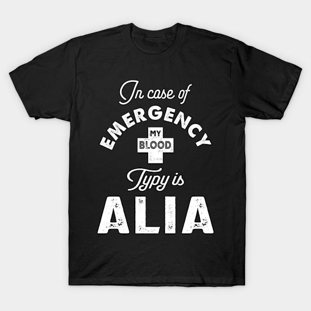 Alia Personalized Name Birthday Gift T-Shirt by cidolopez